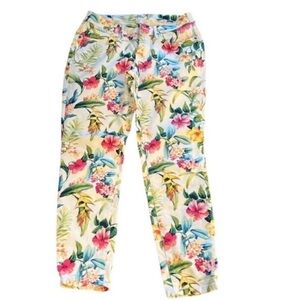 Tommy Bahama Women's Skinny Ankle Jeans - Floral Multicolor